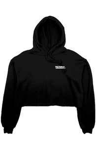 crop fleece hoodie